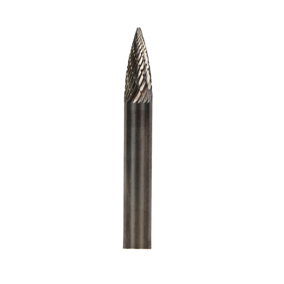 Tungsten Carbide Burr, 1/4 in Tree Pointed (SG-1)